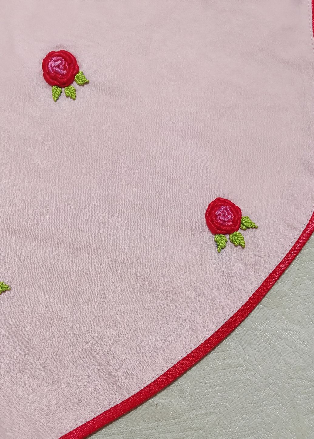 Salsabeel's Baby Girl Hand-Embroidered Booti Shalwar Kameez Set – 0–12 Months
