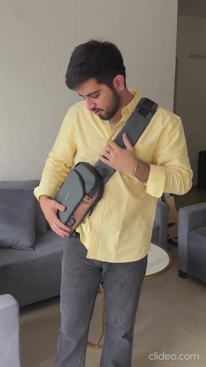 Sling Crossbody Chest Bag | Multi Functional Storage | Oxfords Cloth